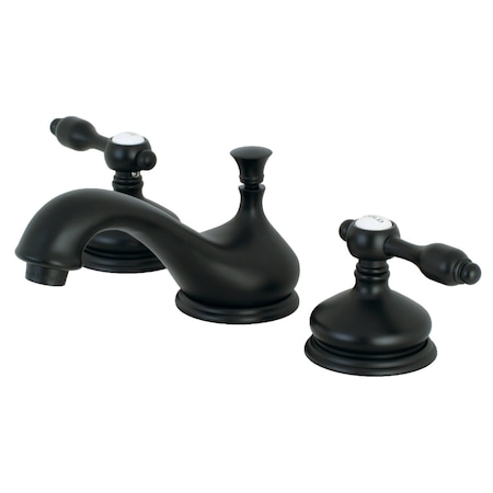 Kingston Brass KS1160TAL 8" Widespread Bathroom Faucet, Matte Black KS1160TAL